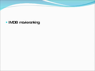 IMDB  movie ranking 