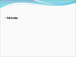 Mc Index 