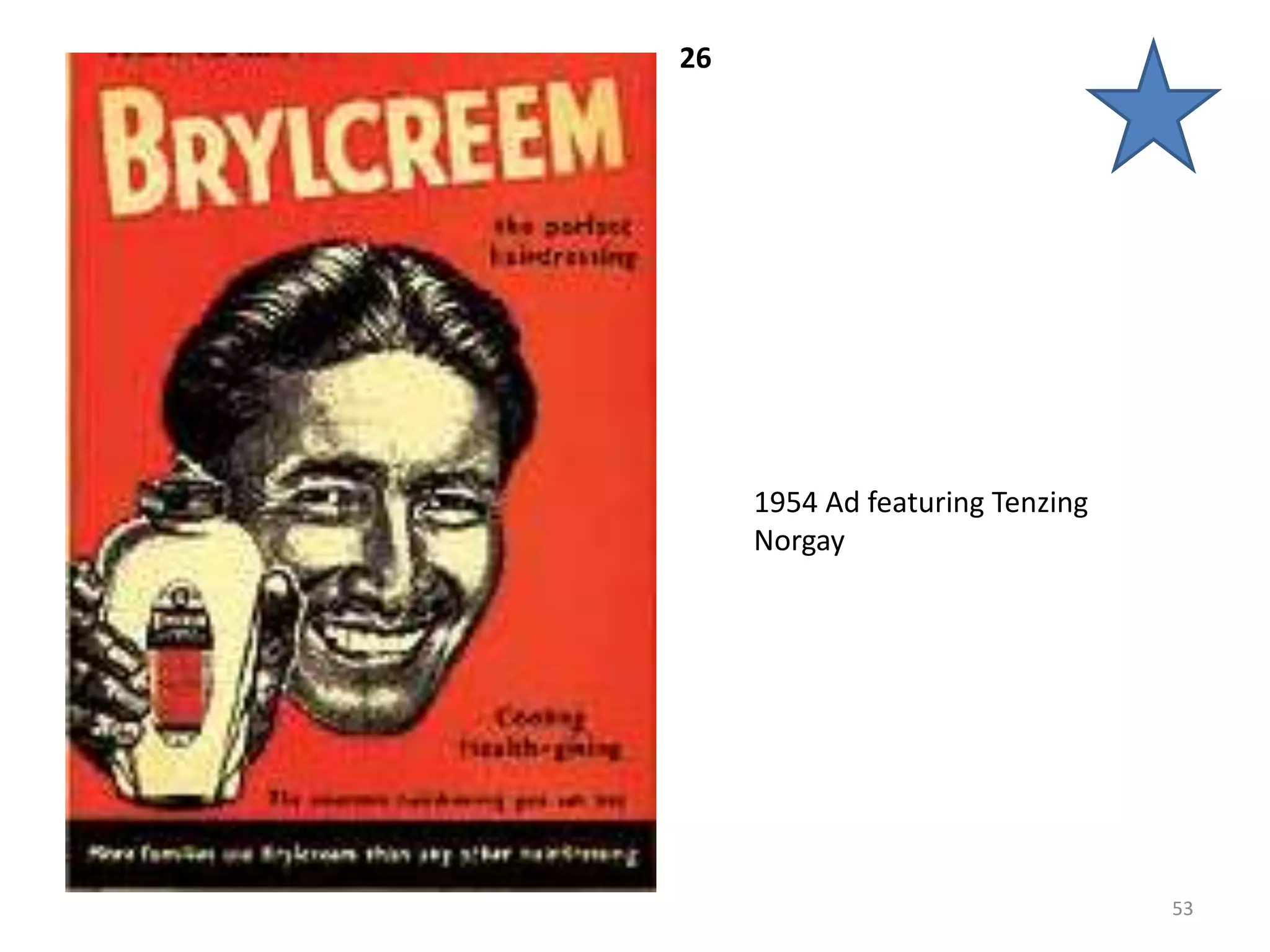 26




     1954 Ad featuring Tenzing
     Norgay




                                 53
 