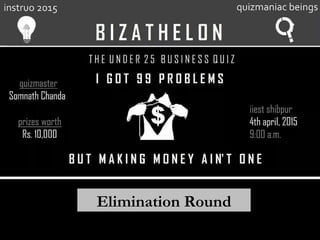 Elimination RoundElimination Round
 