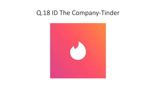 Q.18 ID The Company-Tinder
 