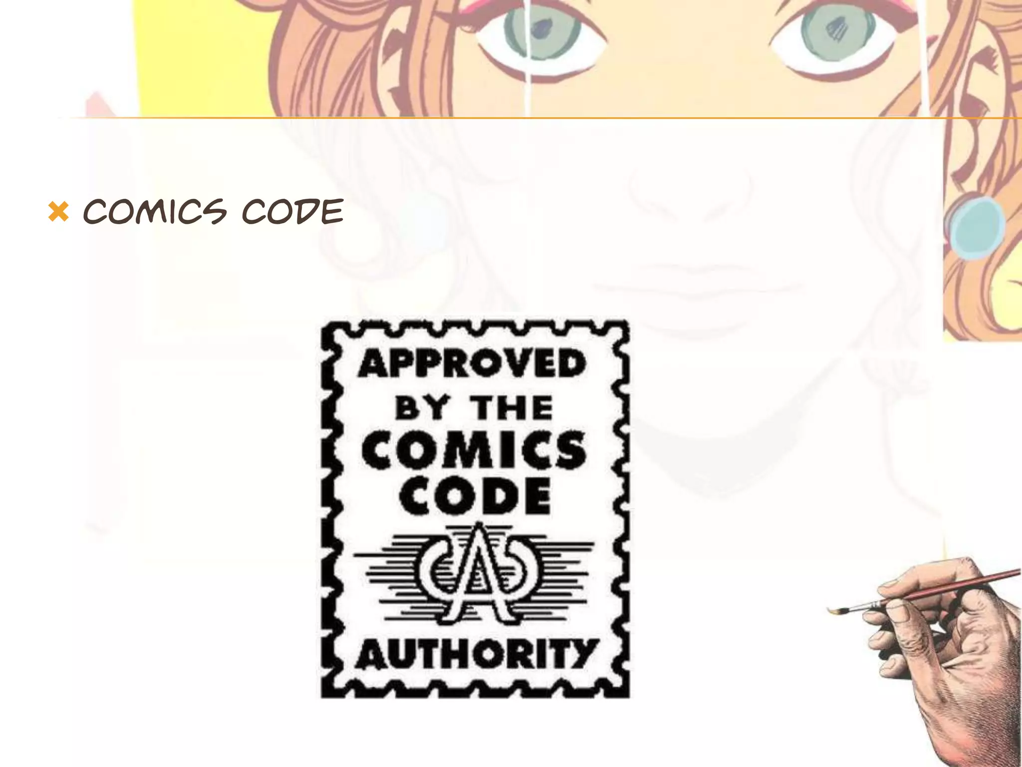    Comics code
 