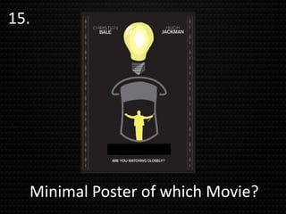 15.
Minimal Poster of which Movie?
 