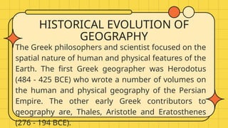 Evolution In Geography Prelims (1).pptx Geography for everyone students | PPTX
