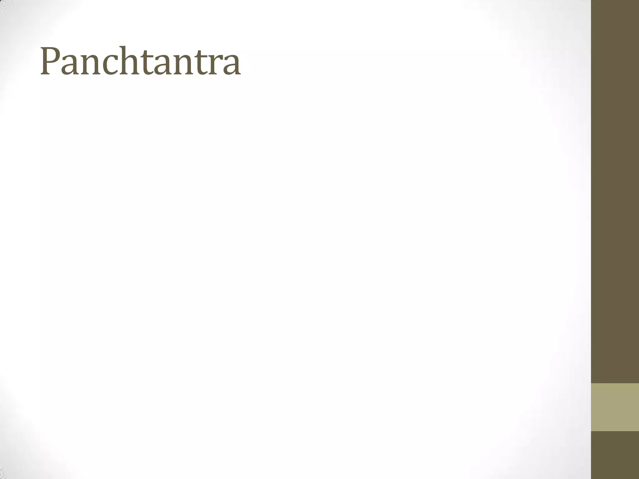 Panchtantra
 