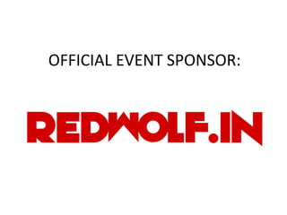OFFICIAL EVENT SPONSOR:
 