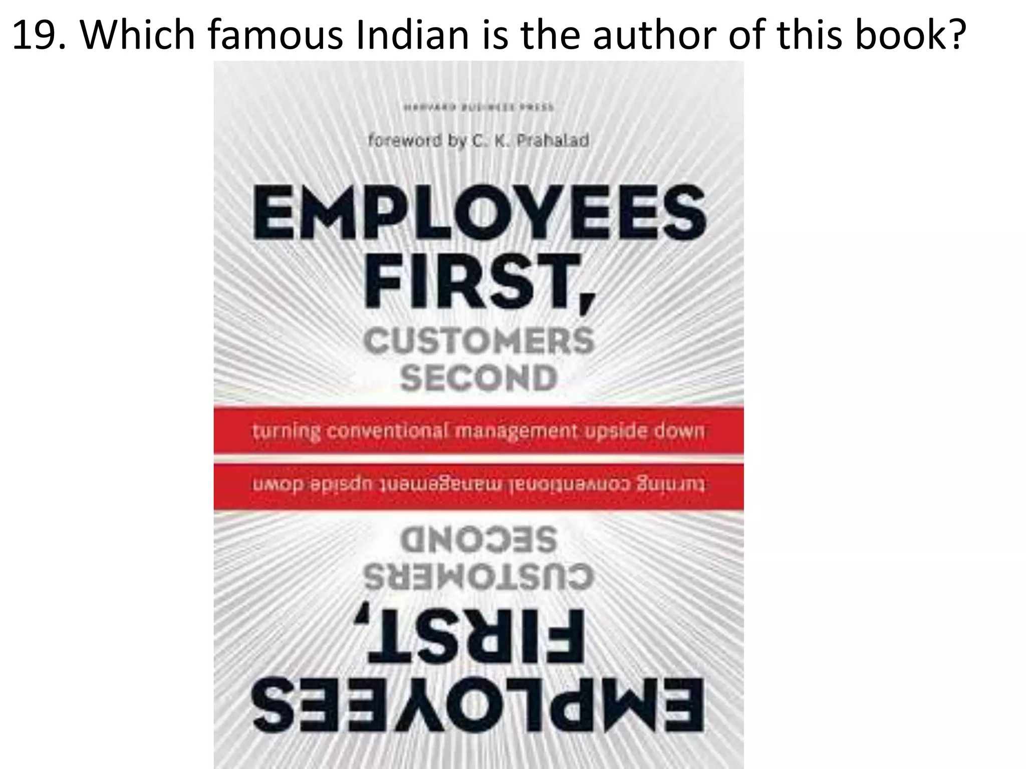 19. Which famous Indian is the author of this book?
 