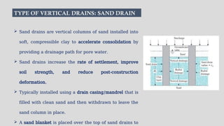Preloading and Vertical Drains power point presentation | PPTX