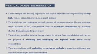 Preloading and Vertical Drains power point presentation | PPTX