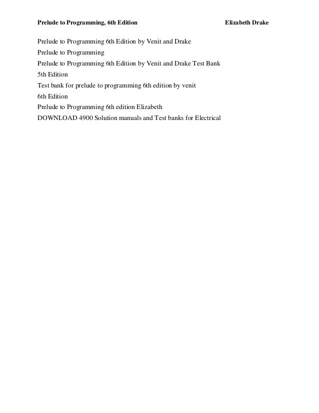 prelude to programming 6th edition pdf download