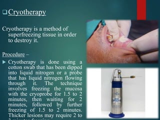 Premalignant lesions and conditions | PPTX