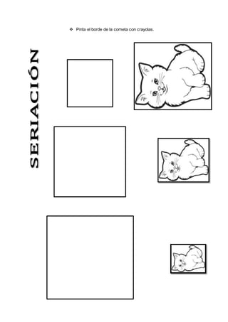  Pinta el borde de la cometa con crayolas.
 