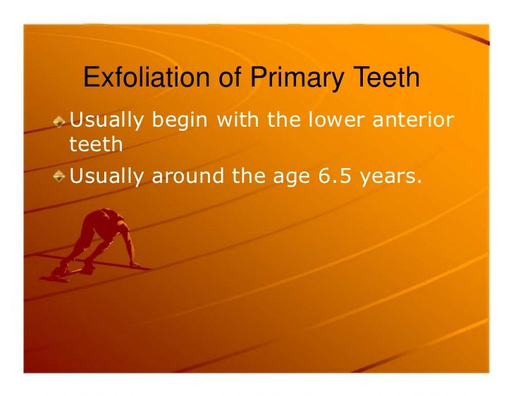Premature exfoliation of primary teeth
