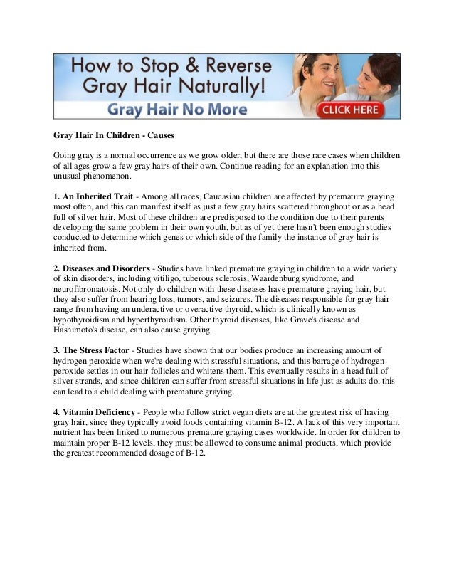 Premature Graying Hair