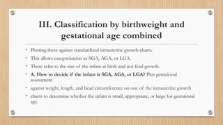 Sga Classification Pre maturity of newborn | PPTX