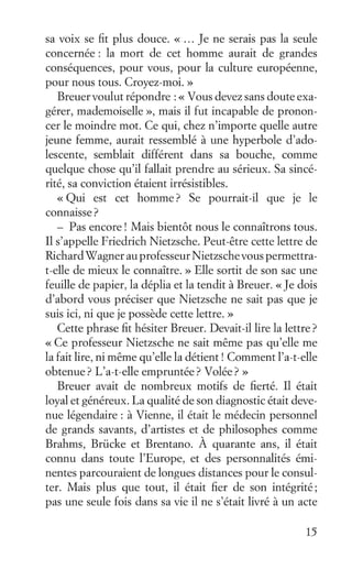 Premier chapitre de "Et Nietzsche a pleuré" de Irvin Yalom