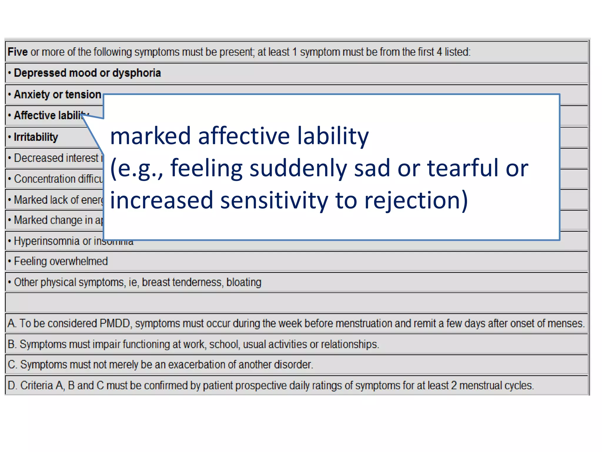marked anxiety, tension, feelings of being "keyed up," or "on edge" 