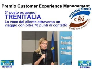 Premio Customer Experience Management
3° posto ex aequo
ARTSANA
Quando migliorare il servizio di
garanzia serve per avere ...