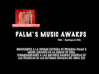 Premiacion palm`s music awards jf | PPT