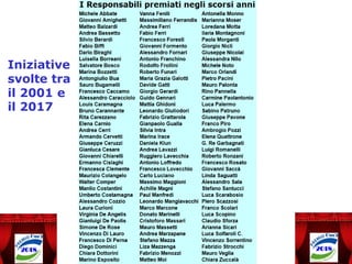 Iniziative
svolte tra
il 2001 e
il 2017
 