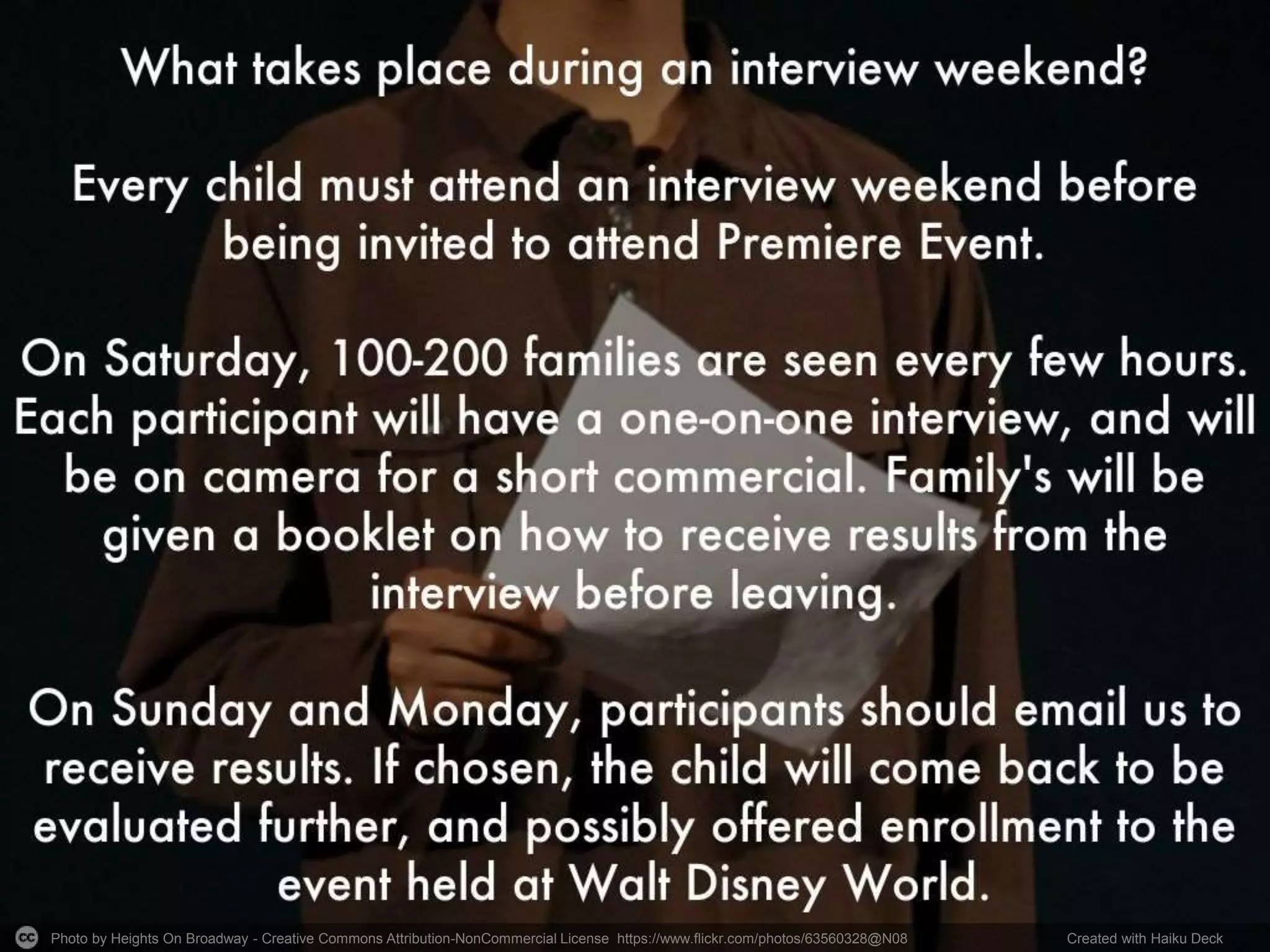 Photo by Heights On Broadway - Creative Commons Attribution-NonCommercial License https://www.flickr.com/photos/63560328@N08 Created with Haiku Deck 
 