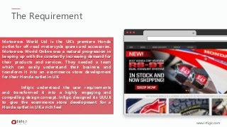 eCommerce website development for a premiere Honda outlet in UK Slide 2