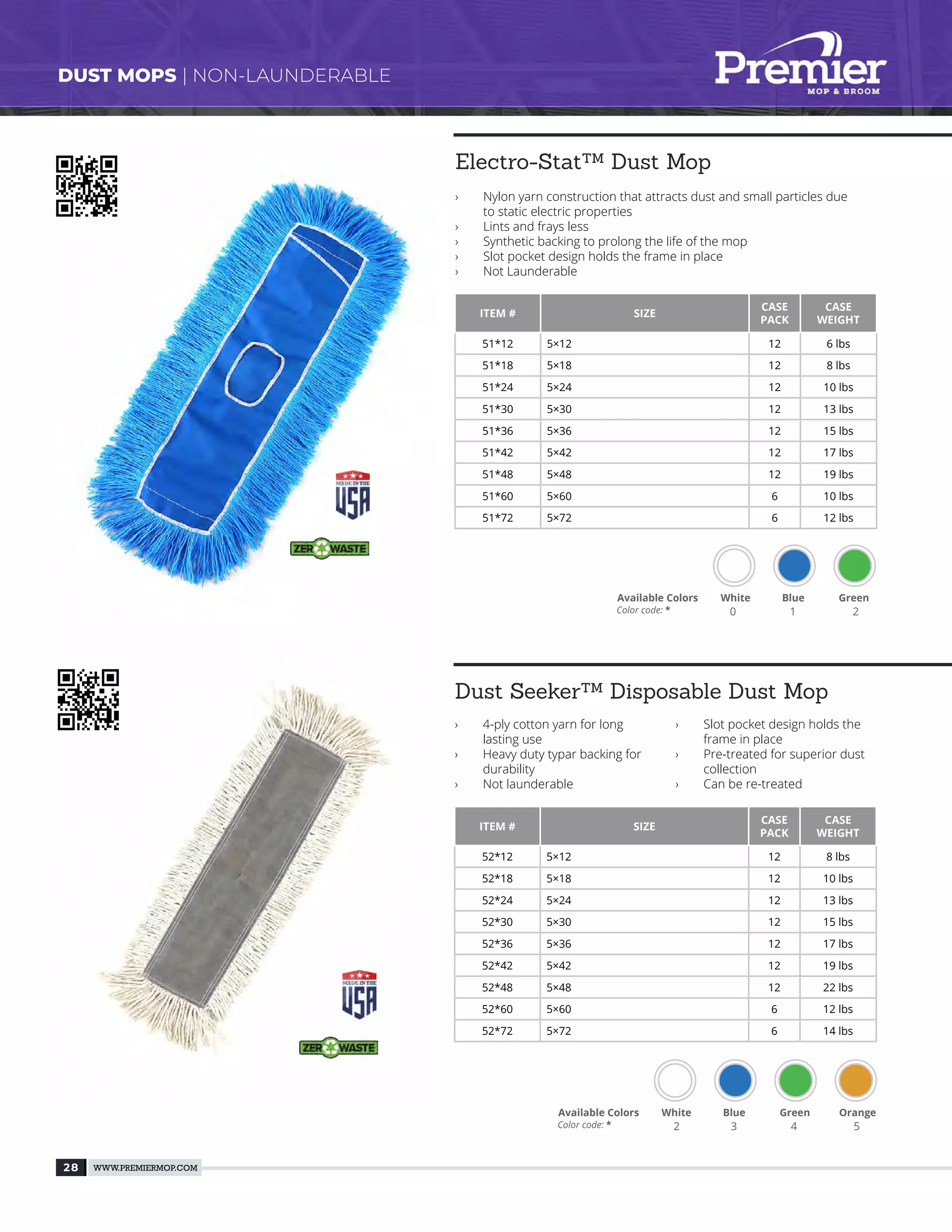 Premier mop broom catalog