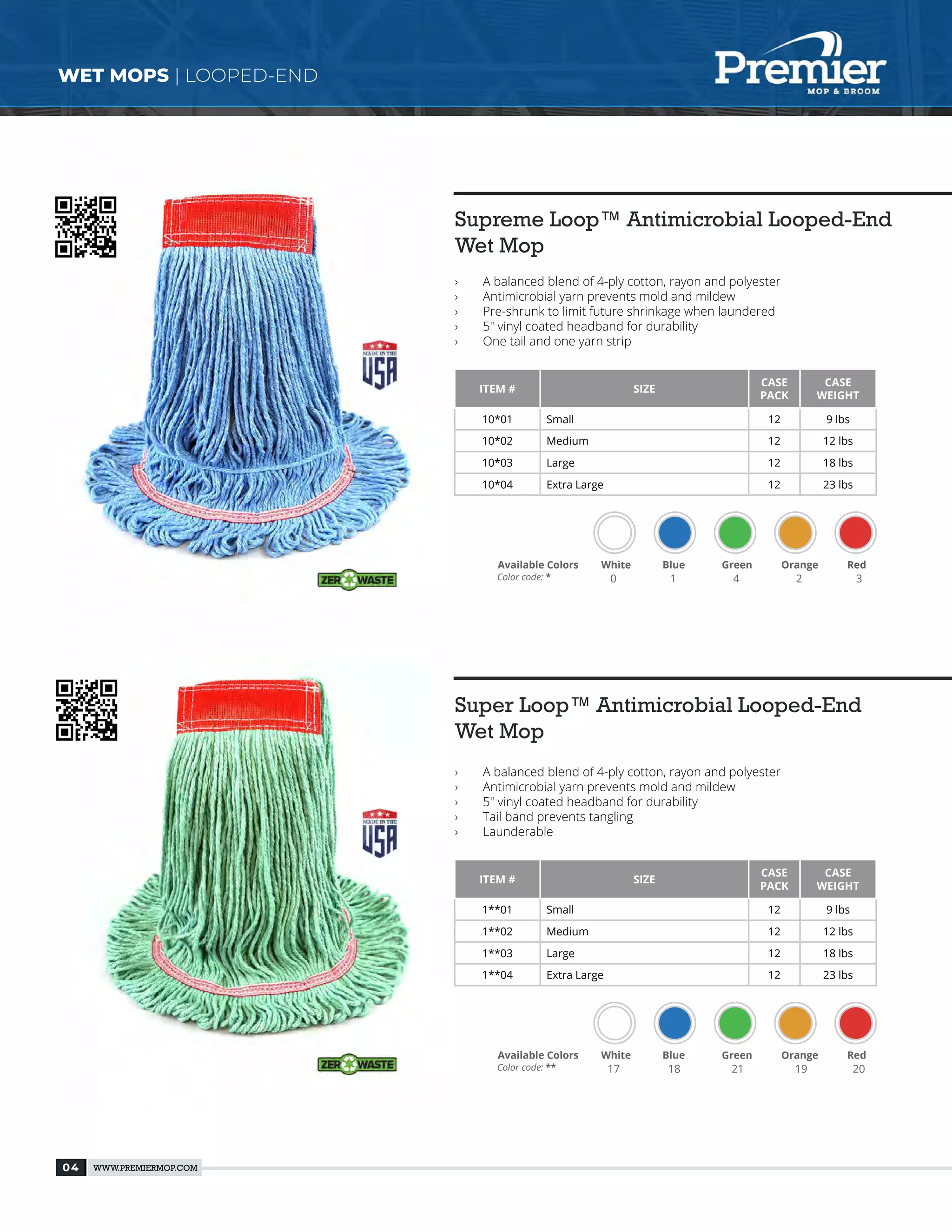 Premier mop broom catalog
