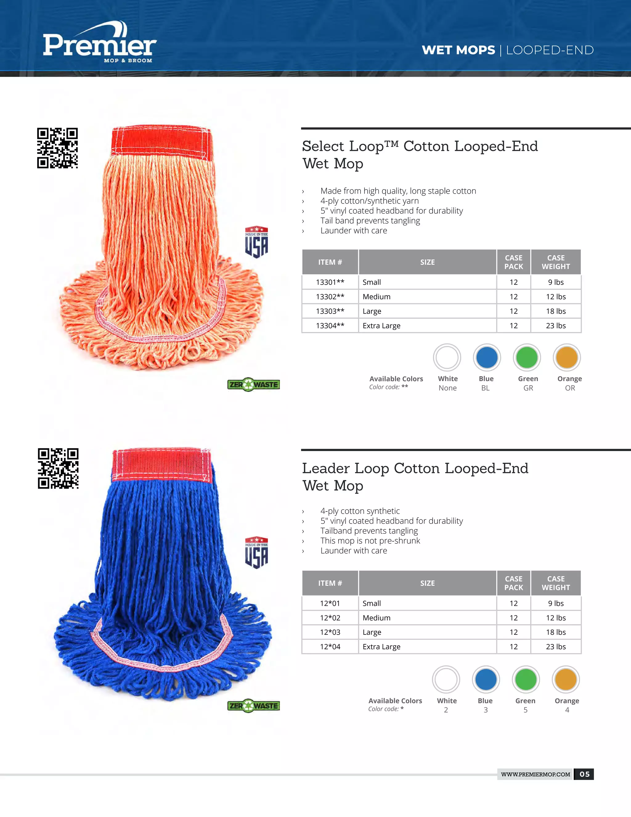 Premier mop broom catalog