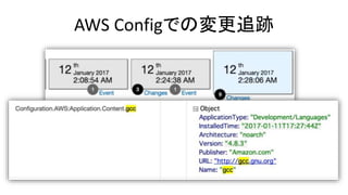 AWS Configでの変更追跡
 