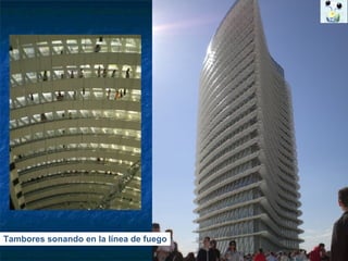 Tambores sonando en la línea de fuego 