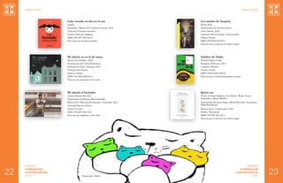 FInalistas

Finalistas

Lola: tooodo un día en el zoo

Los miedos de Joaquín

Imapla

Rubén Silva

Barcelona / México D.F....