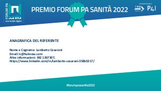 Premio FORUM PA Sanita 2022 - HuKnow Interweb srl.pdf