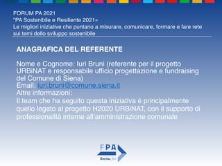 DeclinAZIONI Sostenibili _ Premio PA sostenibile e resiliente 2021 _ Diapositive