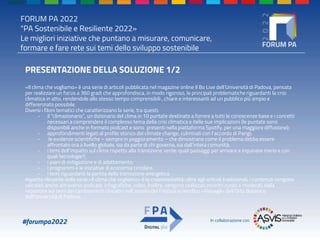 Premio PA Sostenibile e Resiliente 2022 - Il clima che vogliamo - ppt.pptx
