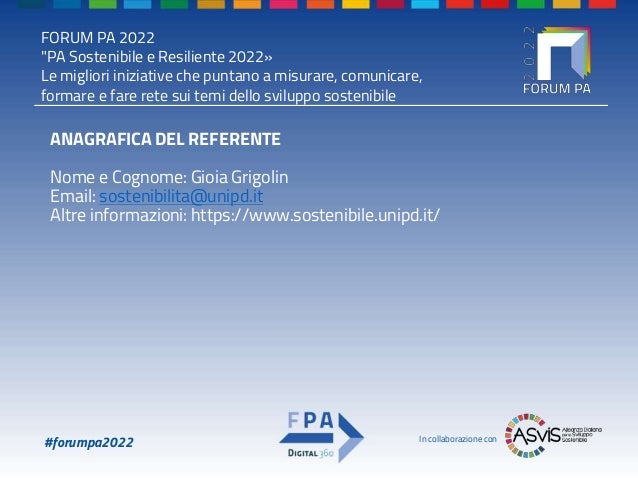 Premio PA Sostenibile e Resiliente 2022 - UniPadova Sostenibile_PPT.pptx