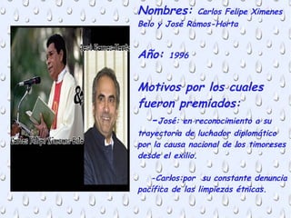 Premios Nobel Paz 1