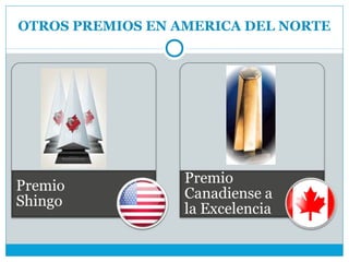 OTROS PREMIOS EN AMERICA DEL NORTE
 