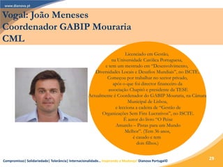 Vogal: João Meneses
Coordenador GABIP Mouraria
CML
                                                                       ...