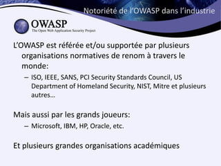 Première rencontre d'owasp québec