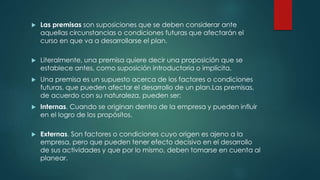 Premisas de administracion | PPTX
