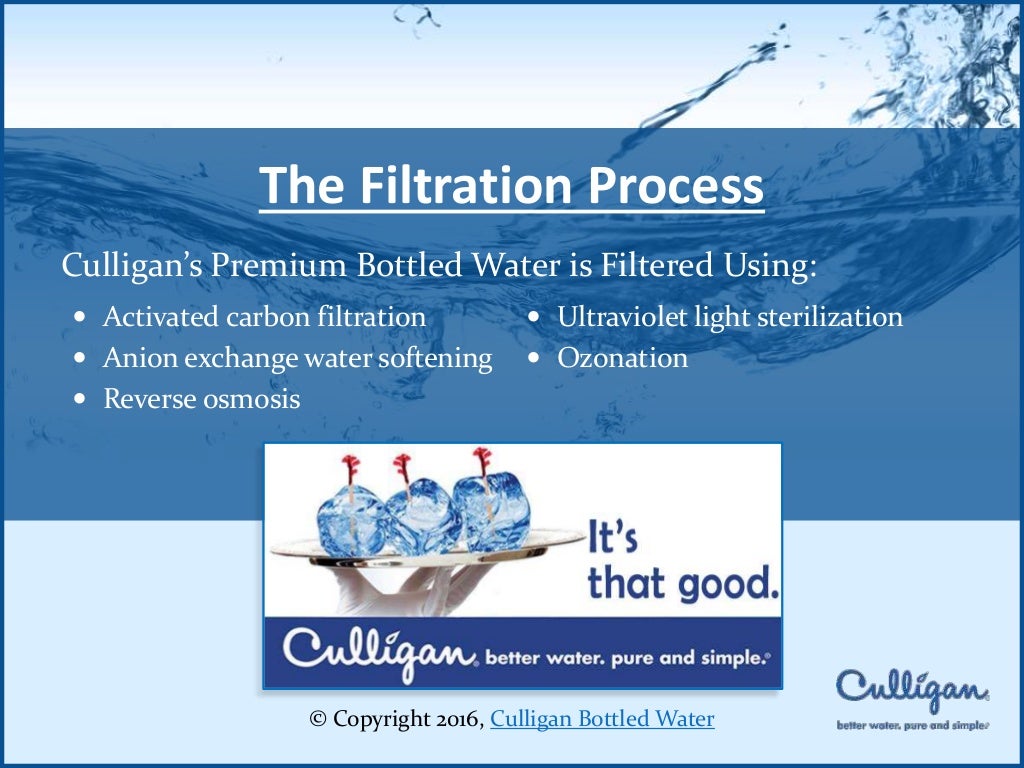 Premium Bottled Water Filtration Process