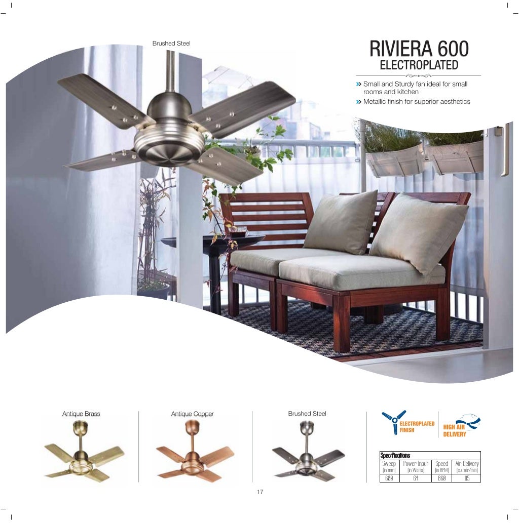 Catalogue of Crompton Energy Efficient Premium Fan