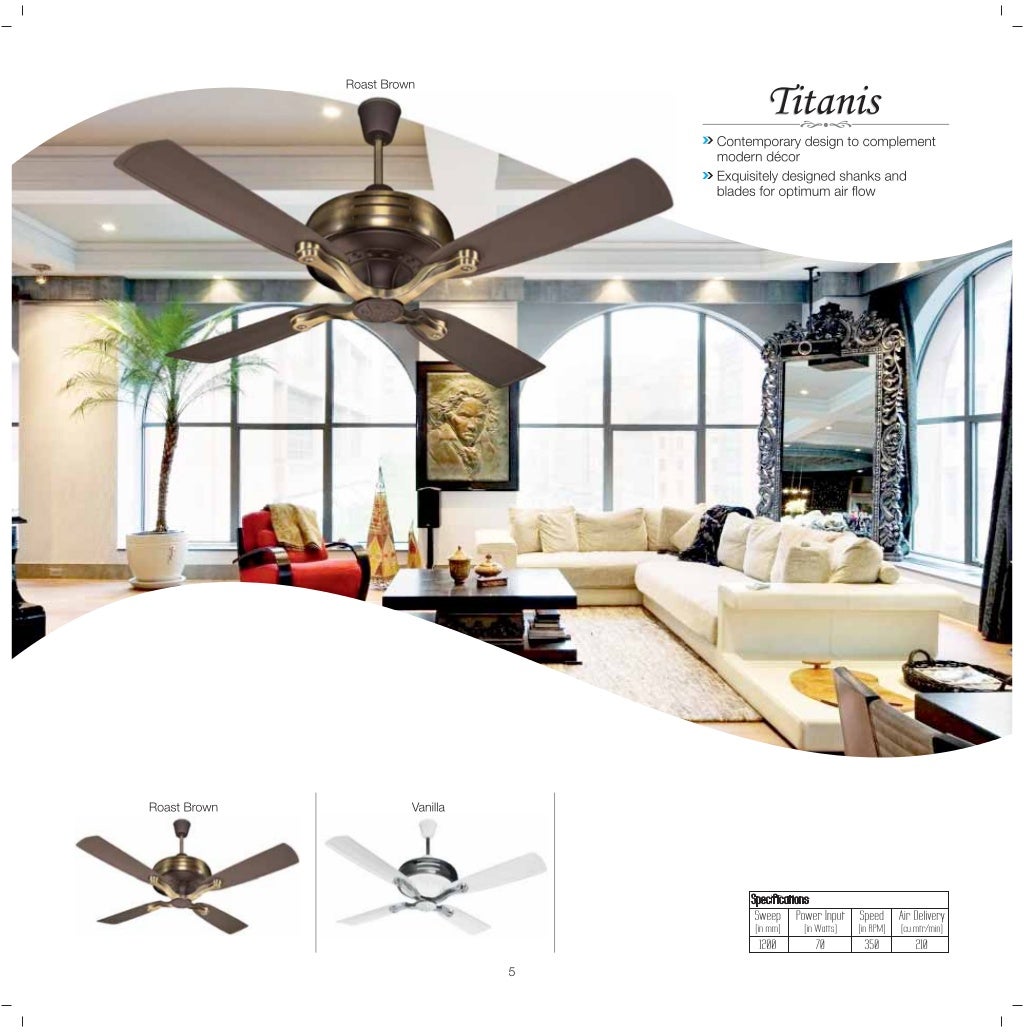 Catalogue of Crompton Energy Efficient Premium Fan