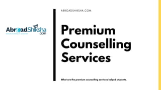 Premium
Counselling
Services
 