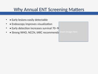 Importance of Regular ENT Checkups for High-Risk Individuals: Early ...