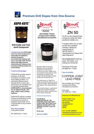 Premium Drill Dopes | PDF