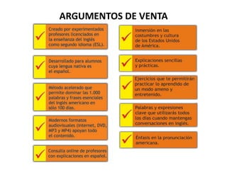 ARGUMENTOS	
  DE	
  VENTA	
  
 