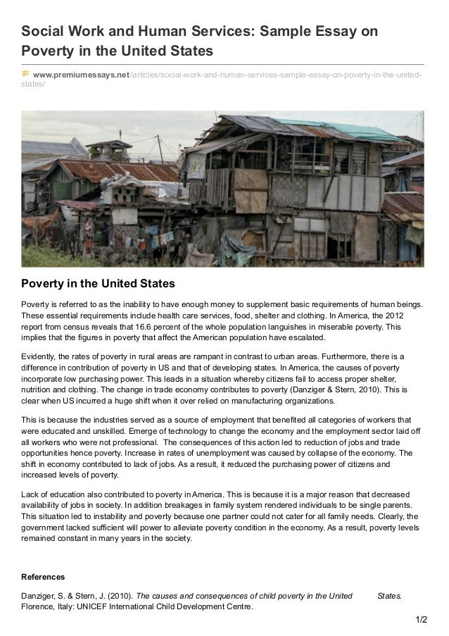 introduction essay about poverty