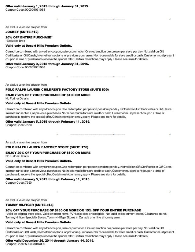 Printable coupons florida outlet malls